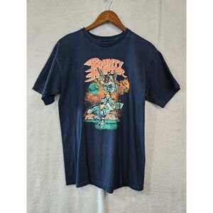 Star Wars Boba Fett Bounty Hunter T-Shirt Medium Navy Tee Fury READ